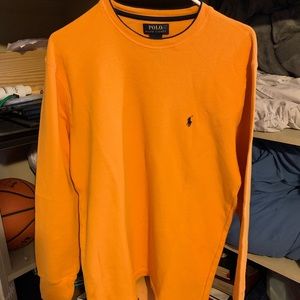 Polo Ralph Yellow Knit Sweater Men's Sz Large